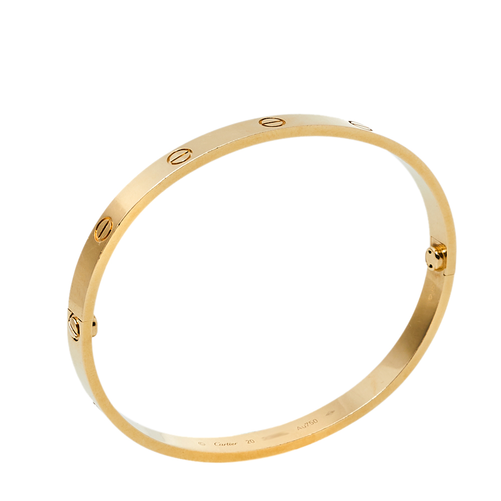 

Cartier Love 18K Yellow Gold Bracelet 20