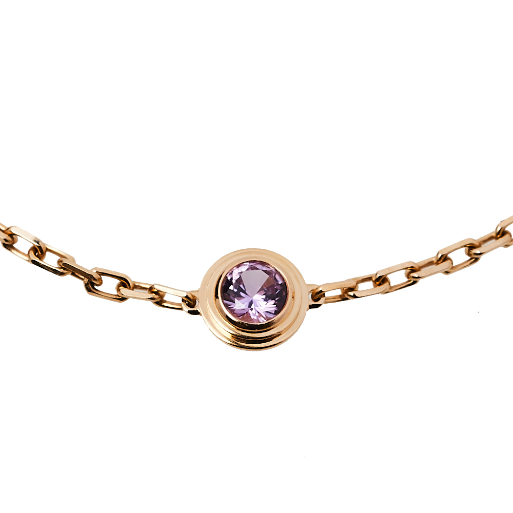 

Cartier Saphirs Legers de Cartier Pink Sapphire 18K Rose Gold Bracelet