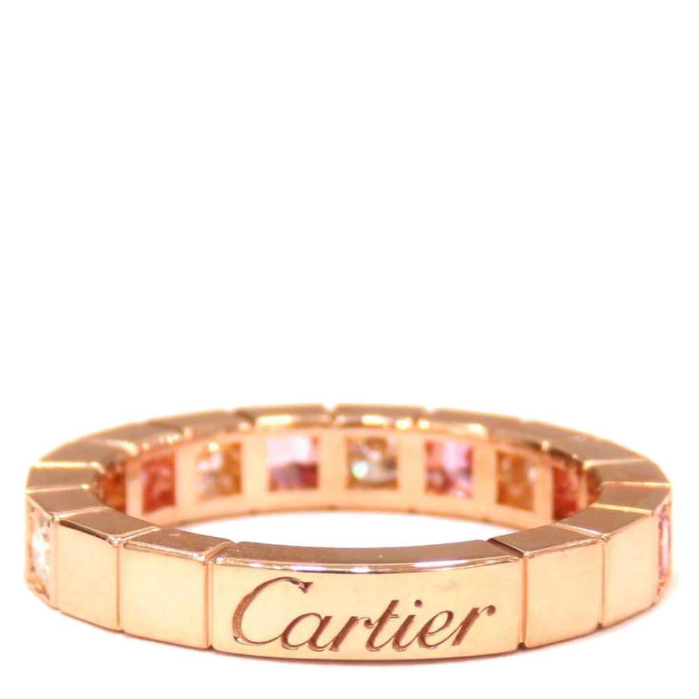 

Cartier Lanieres 18K Rose Gold Diamond Sapphire EU 54.5