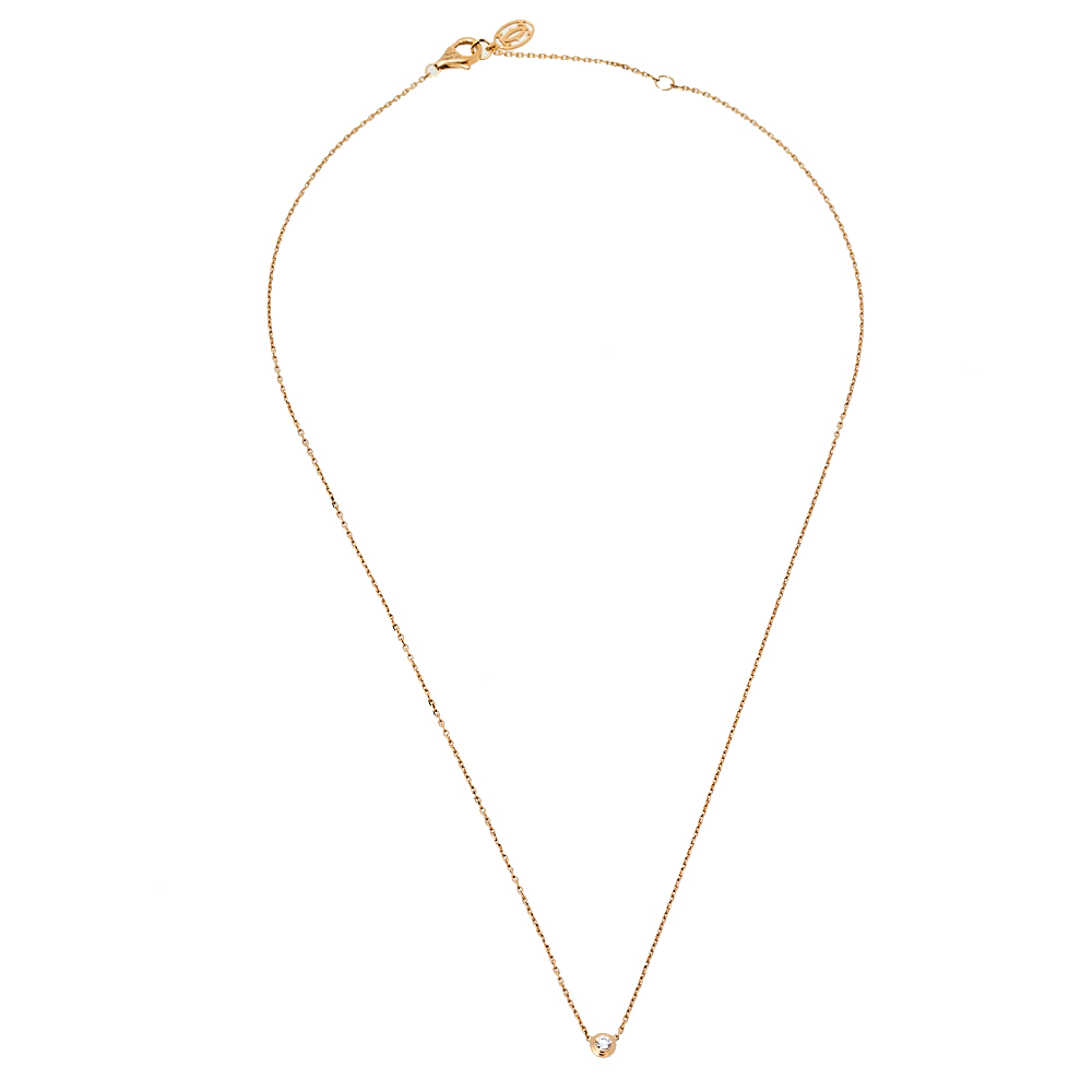 

Cartier Diamants Legers Diamond 18K Rose Gold Necklace