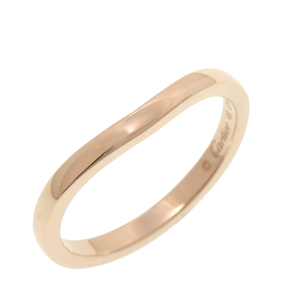 Pre-owned Cartier Ballerina Curve 18k Rose Gold Ring