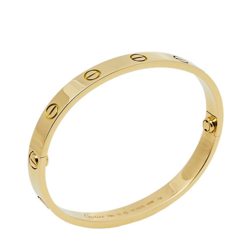 

Cartier Love 18K Yellow Gold Bracelet 16