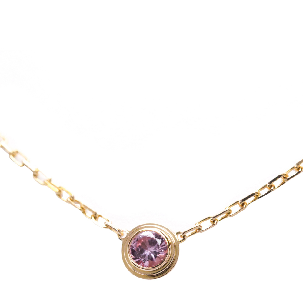 Pre-owned Cartier Rose Gold Sapphire Necklace