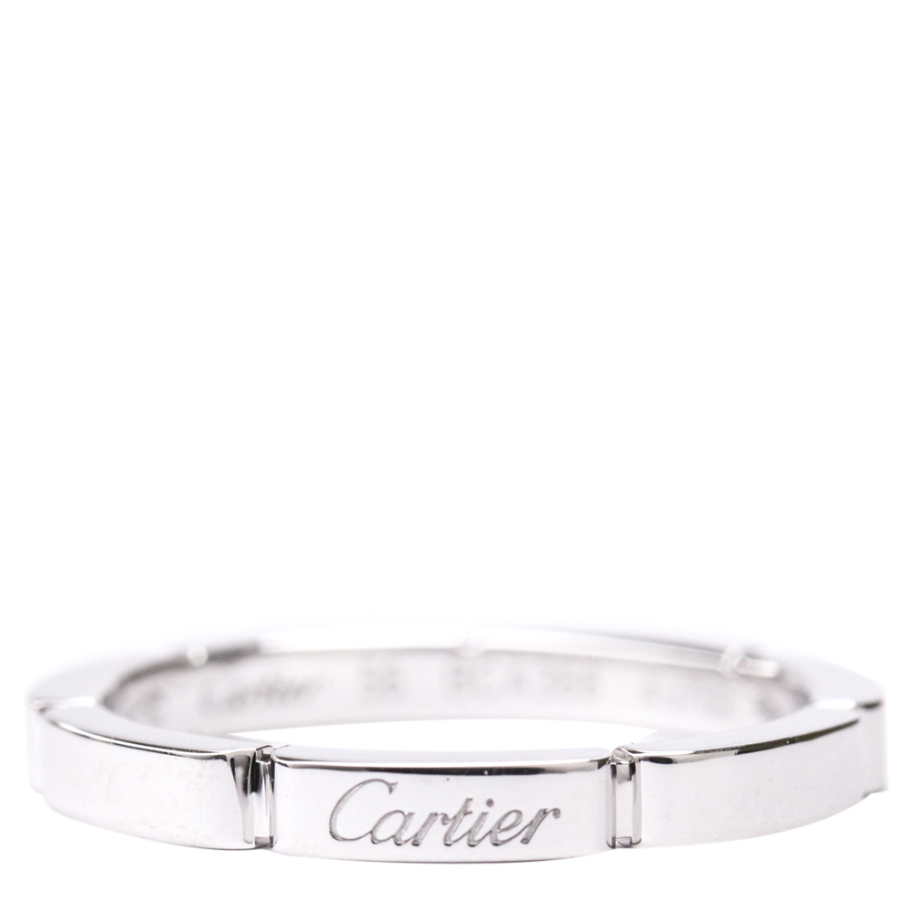 

Cartier Maillon Panthere 18K White Gold Band Ring Size EU