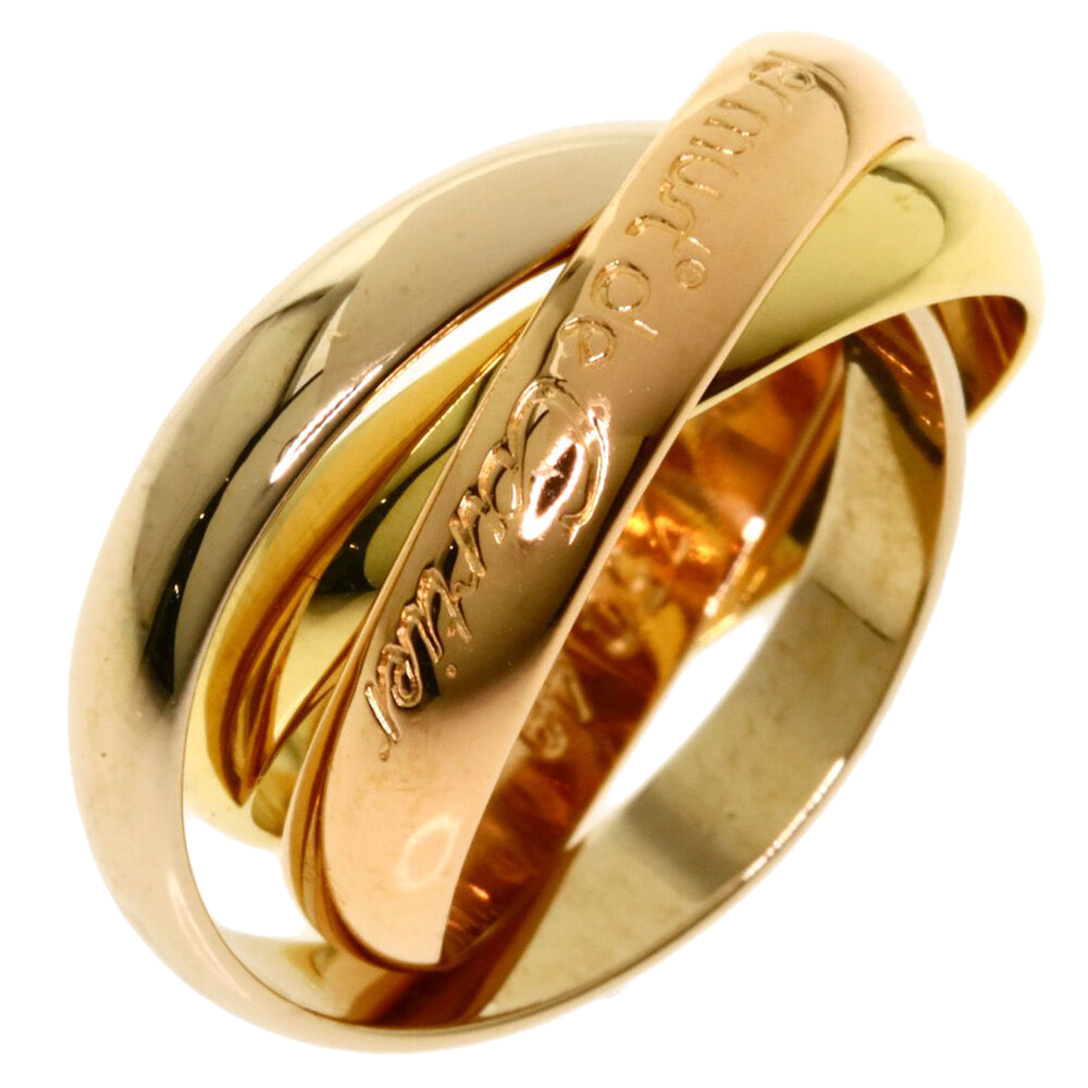 

Cartier 18K Yellow Gold, Rose Gold, White Gold Trinity Ring Size