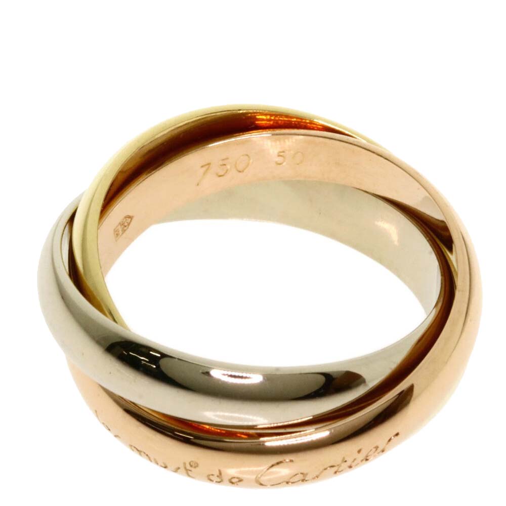 

Cartier 18K Yellow Gold, Rose Gold, White Gold Le Must de Cartier Trinity Ring Size