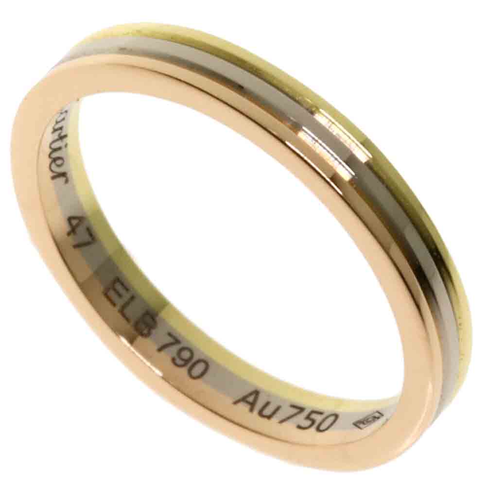 

Cartier Trinity 18K Yellow Rose White Gold Ring Size EU 47