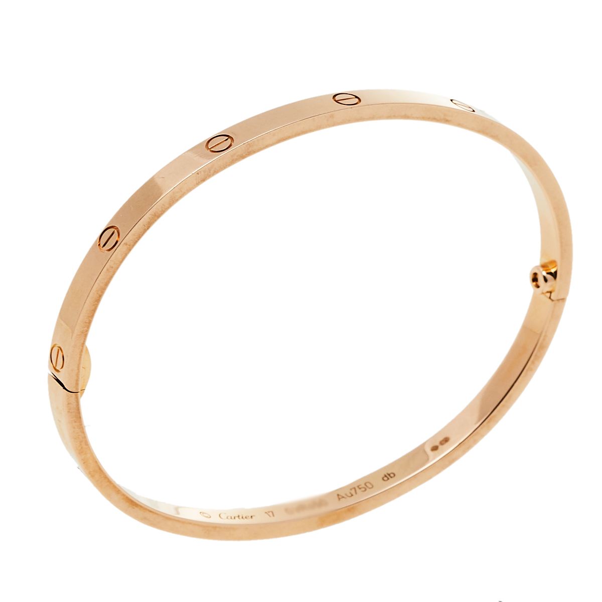 

Cartier Love 18K Rose Gold Bracelet SM 17