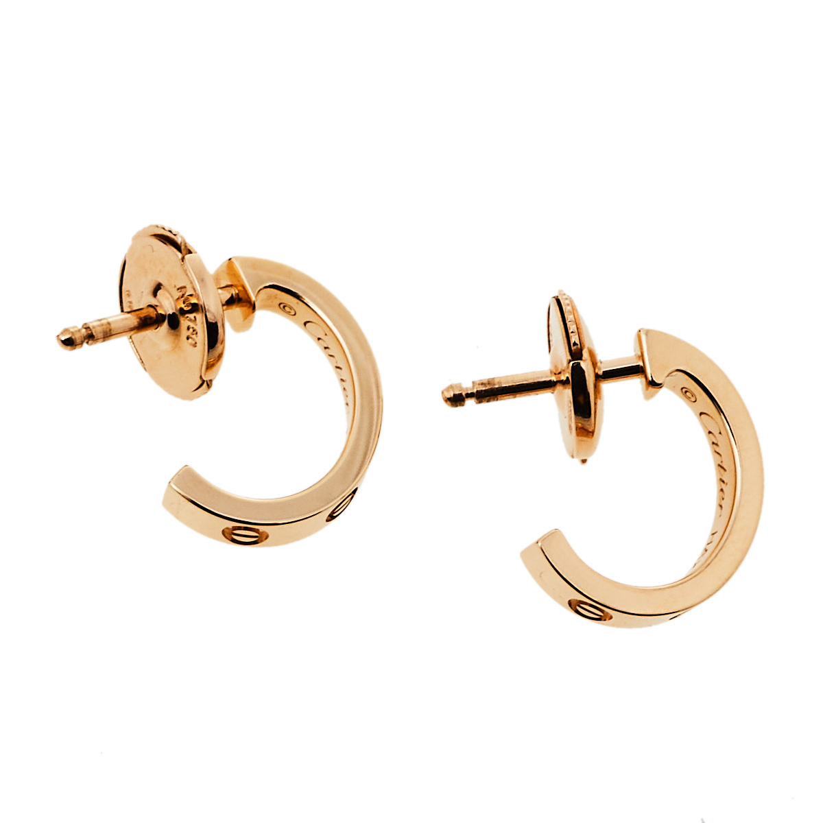 

Cartier Love 18K Rose Gold Hoop Earrings