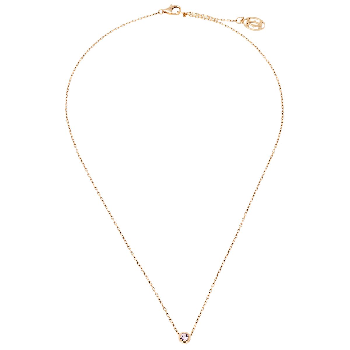 

Cartier Saphirs Légers de Cartier Pink Sapphire 18K Rose Gold Necklace