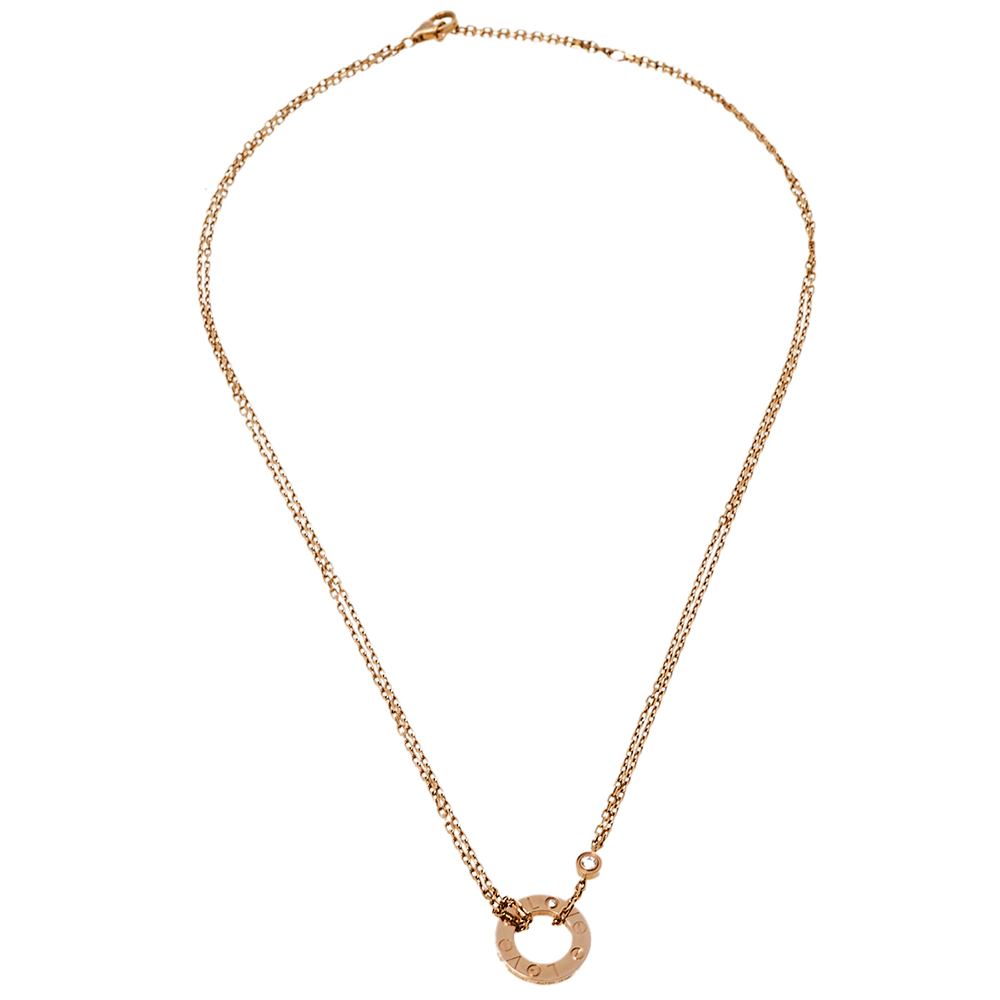 

Cartier Love 2 Diamonds 18K Rose Gold Necklace