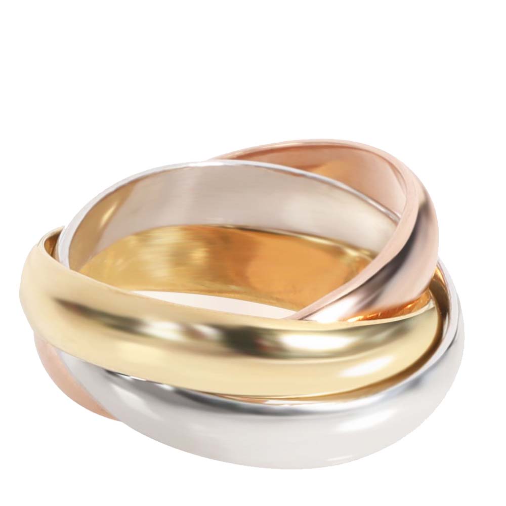 

Cartier Trinity 18K Yellow,Rose,White Tone Gold Ring Size EU 46