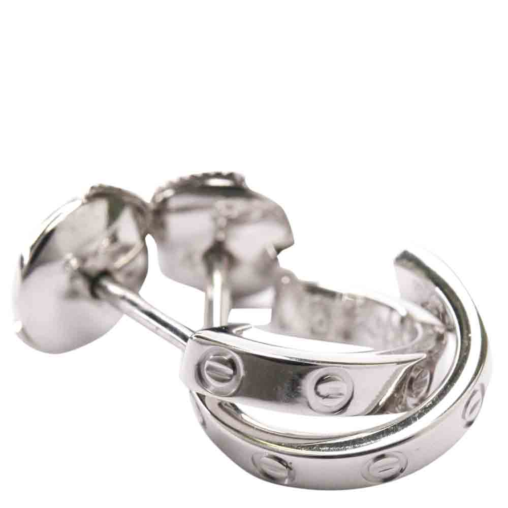 

Cartier Love 18K White Gold Earrings, Silver