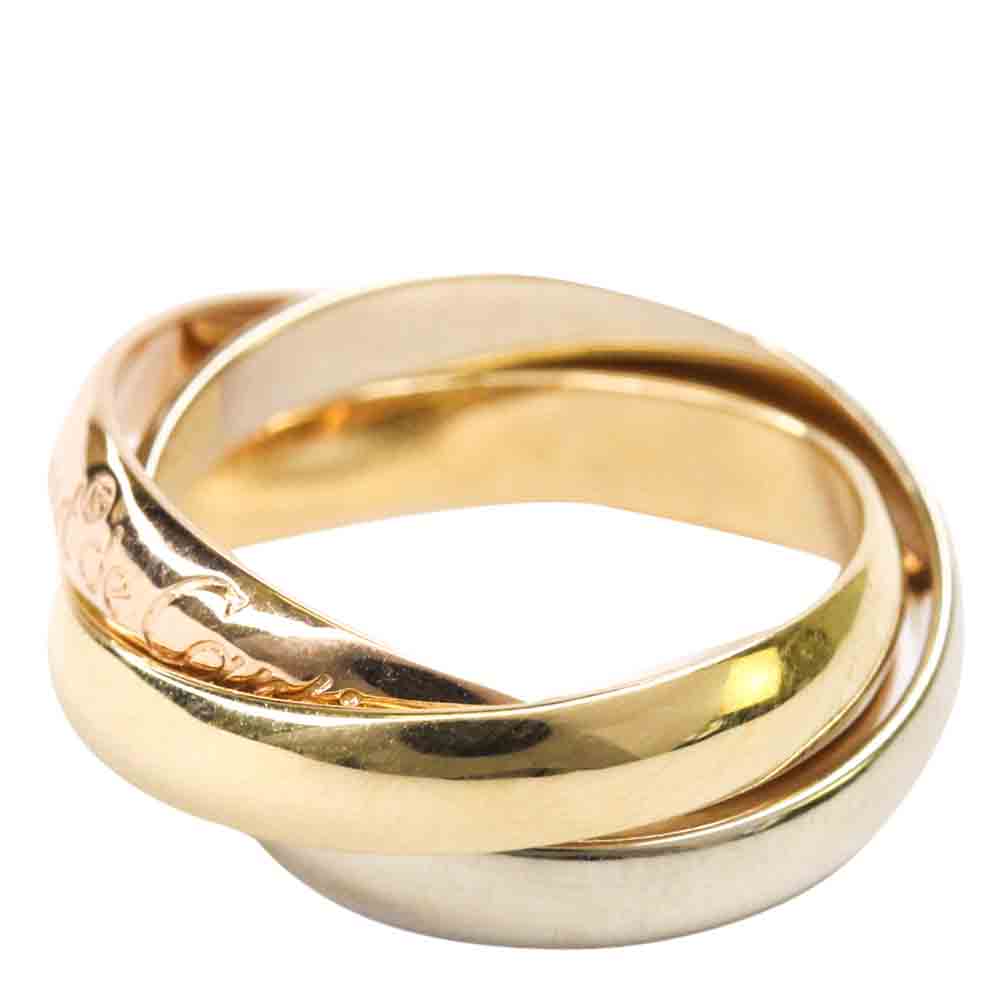 

Cartier Trinity 18K Yellow, Rose, White Gold Ring Size EU 50