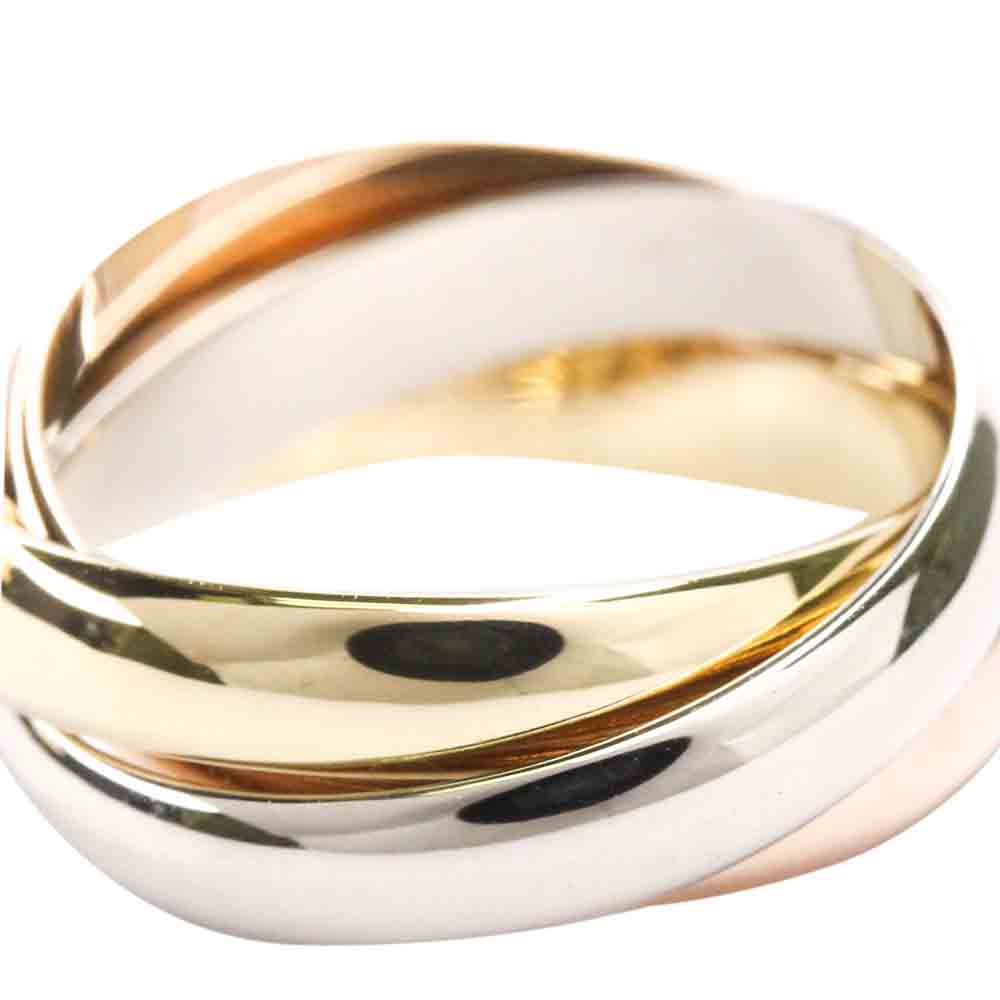 

Cartier Trinity 18K Yellow, Rose, White Gold Ring Size EU 52, Pink