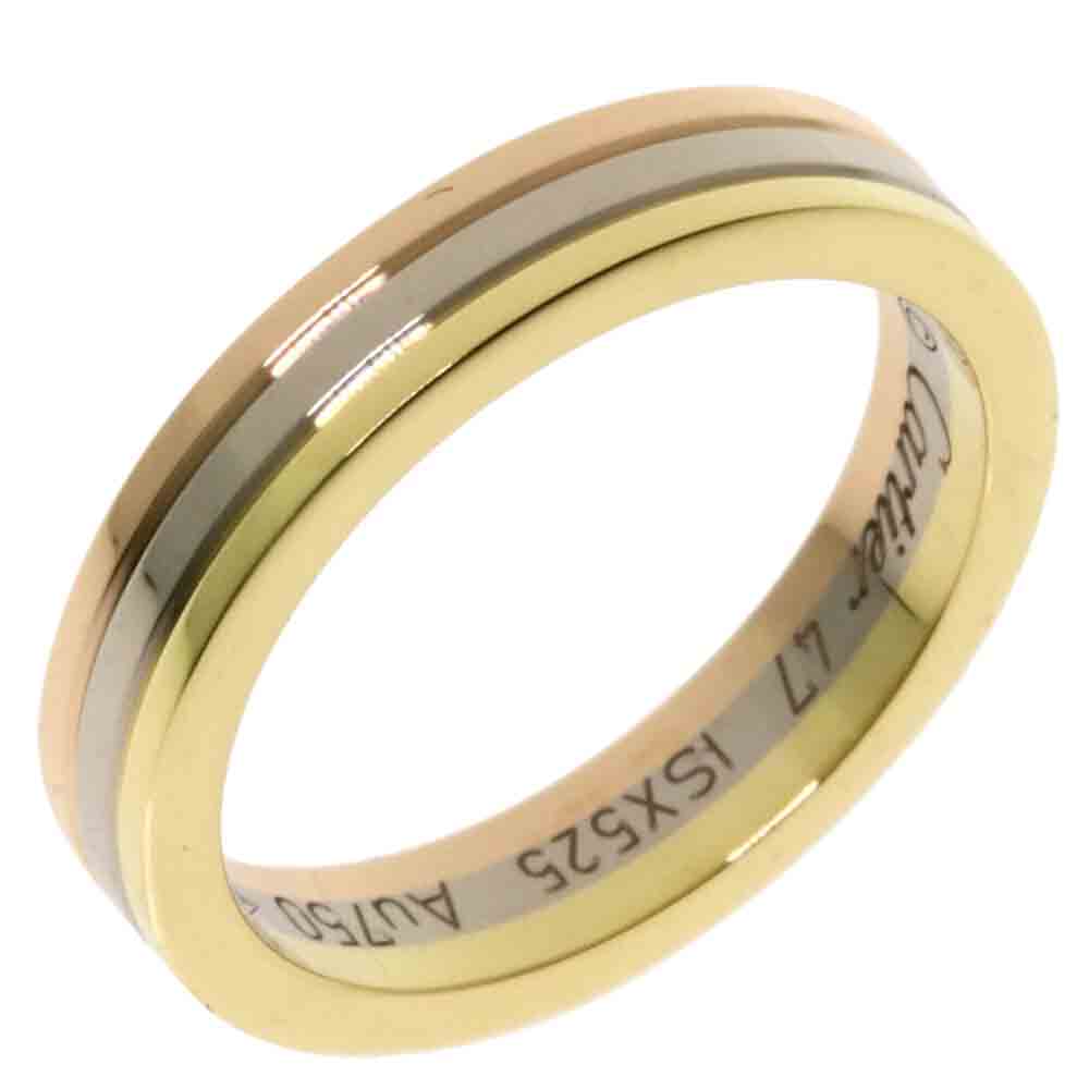 

Cartier Trinity 18K Yellow Rose White Gold Ring Size EU 47