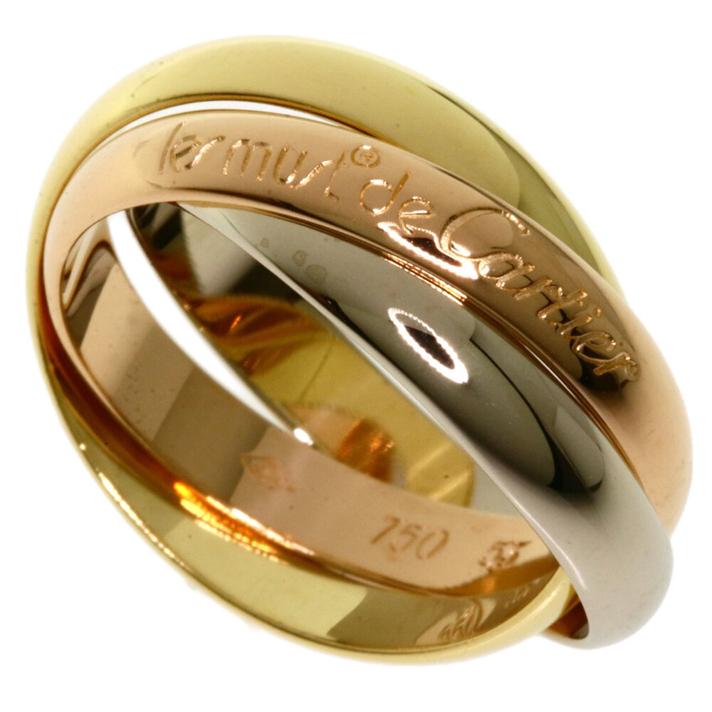 

Cartier Les Must De Cartier Trinity 18K Yellow, Rose, White Gold Ring Size EU