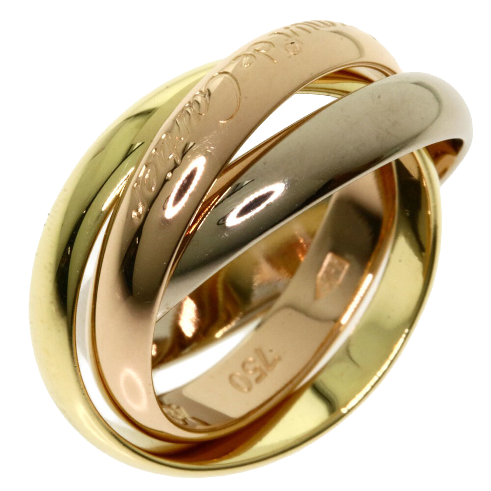 

Cartier Trinity 18K Yellow, Rose, White Gold Ring Size EU