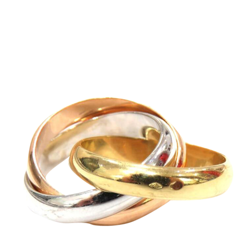 

Cartier Trinity 18K Yellow, Rose, White Gold Ring Size EU