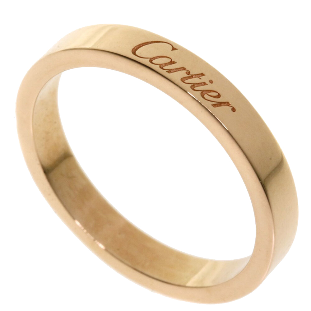 

Cartier 18K Rose Gold Band Ring Size EU