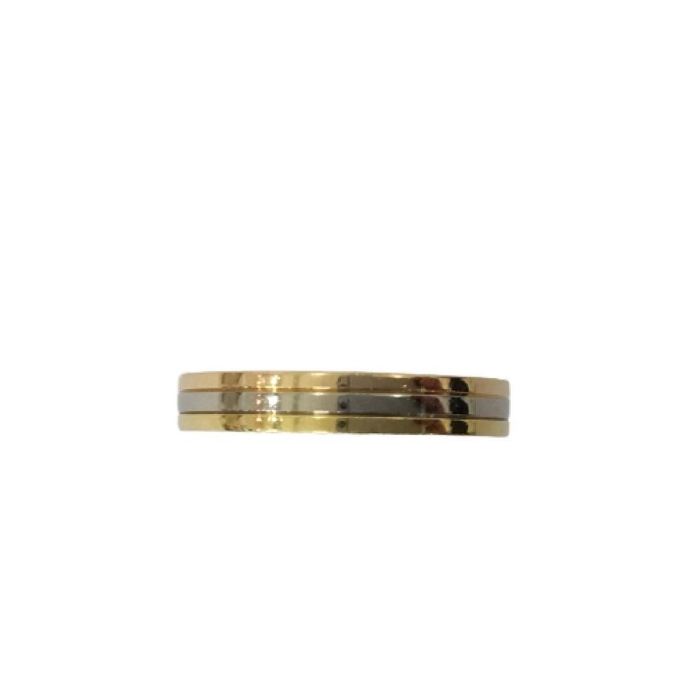 

Cartier Trinity 18K Yellow Rose White Gold Ring Size EU
