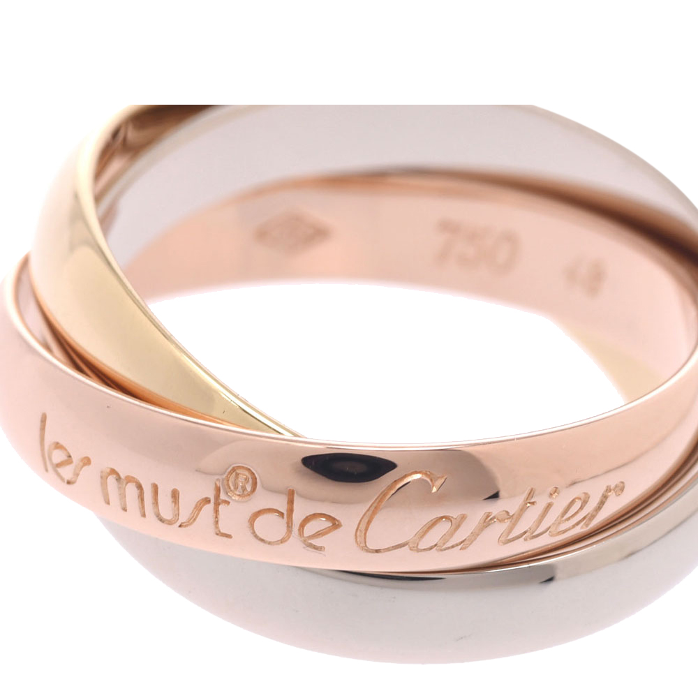 

Cartier Trinity 18K Yellow, Rose, White Gold Ring Size EU