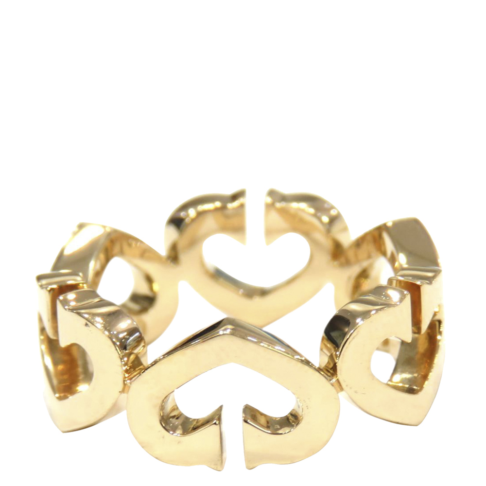 

Cartier Heart 18K Yellow Gold Ring Size EU