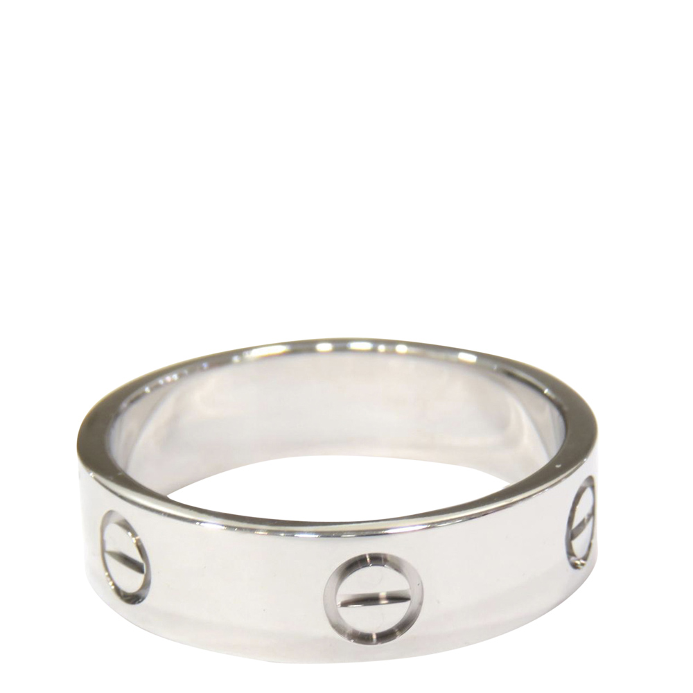 

Cartier Love 18K White Gold Ring Size EU