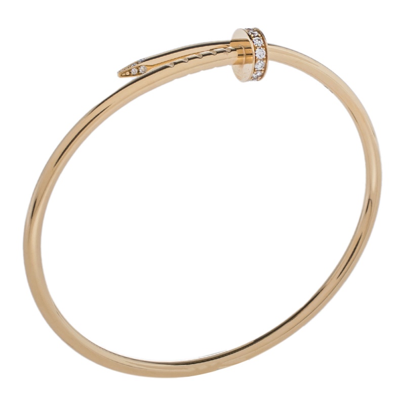

Cartier Juste Un Clou Diamond 18K Yellow Gold Bracelet 15