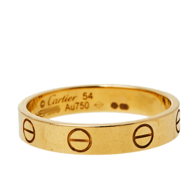 

Cartier Love 18K Yellow Gold Wedding Band Ring Size