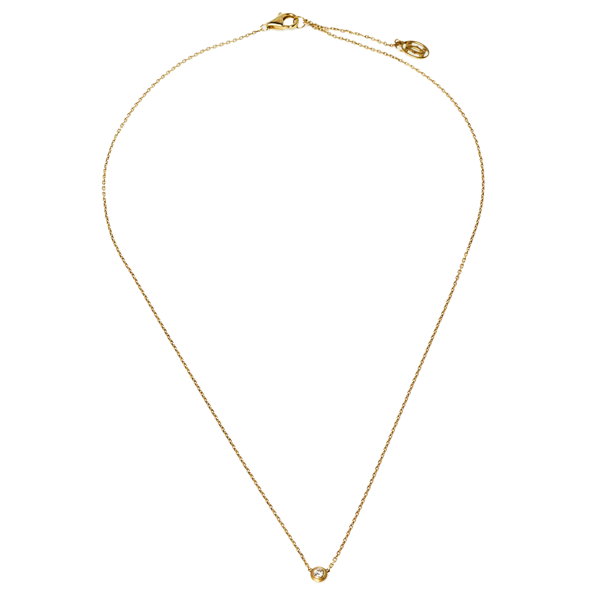 

Cartier Diamants Légers Diamond 18K Yellow Gold Necklace