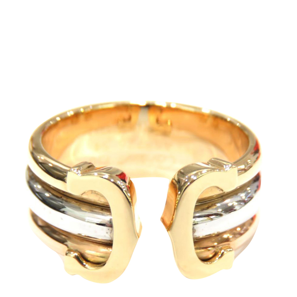 

Cartier C2 18K Yellow Gold, Rose Gold Ring Size EU