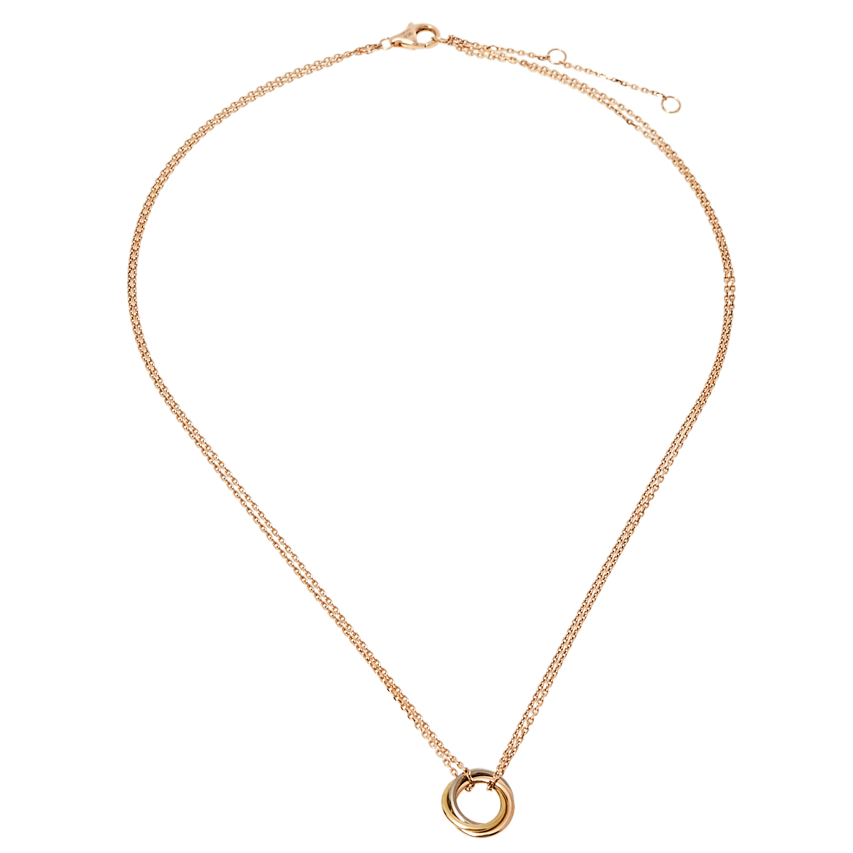 

Cartier Trinity 18K Three Tone Gold Necklace