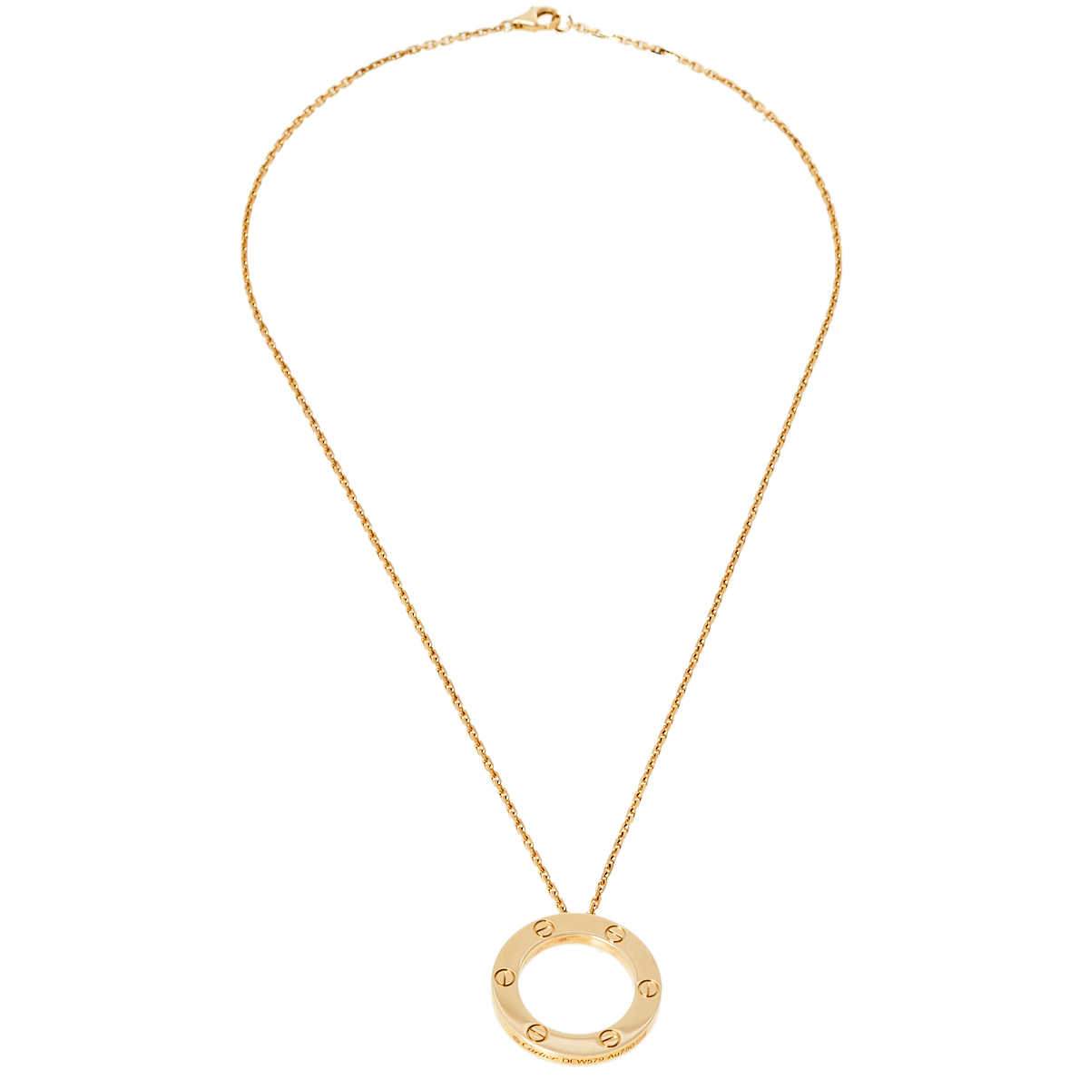 

Cartier Love 18K Yellow Gold Pendant Necklace