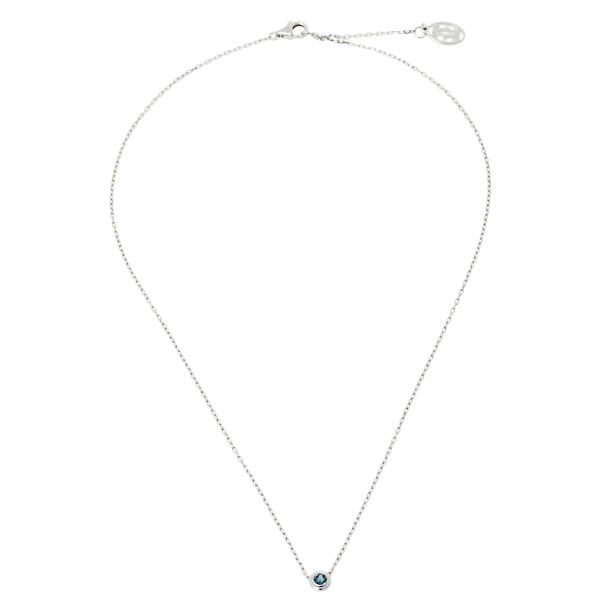 

Cartier Saphirs Légers de Cartier Blue Sapphire 18K White Gold Necklace