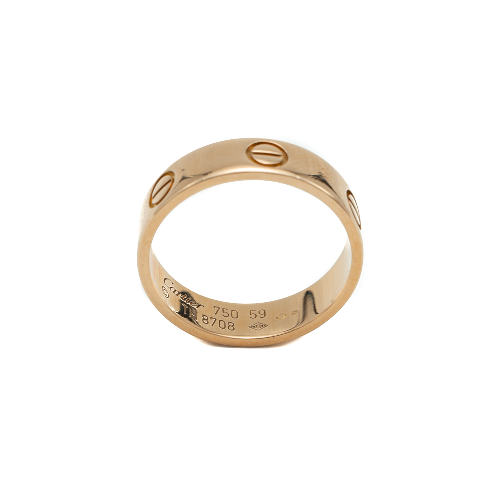 

Cartier Love Rose Gold Band Ring Size