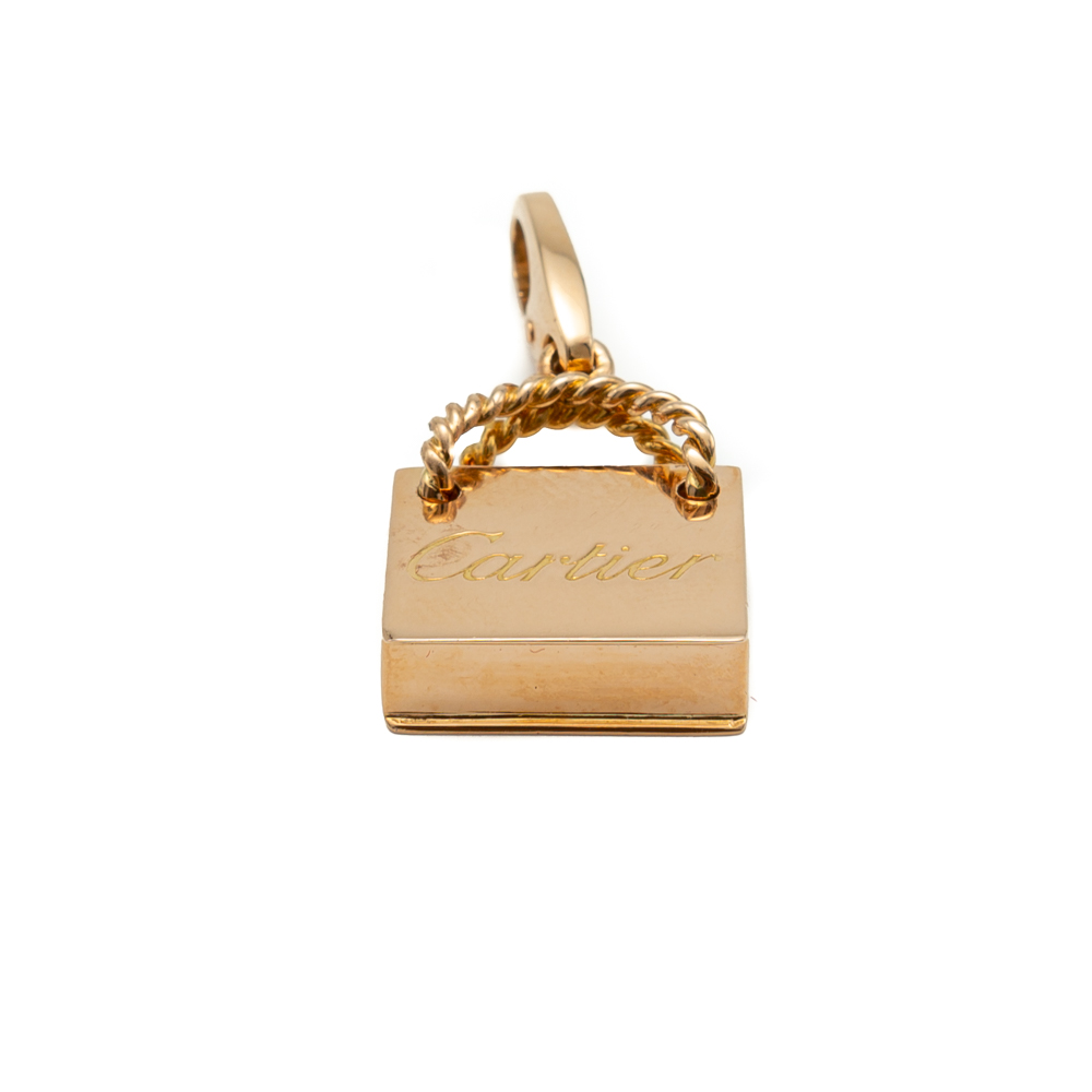 

Cartier Rose Gold Shopping Bag Charm