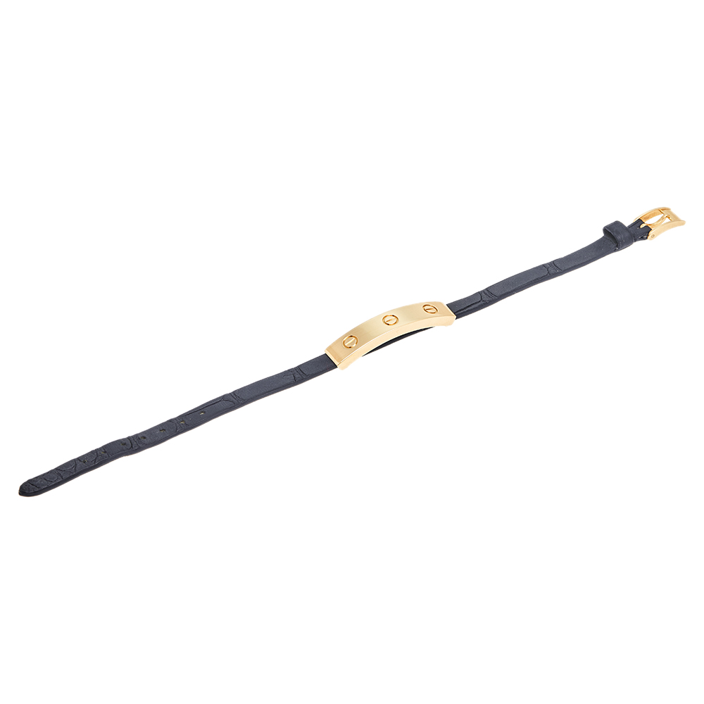 

Cartier Love 18k Yellow Gold Leather Bracelet