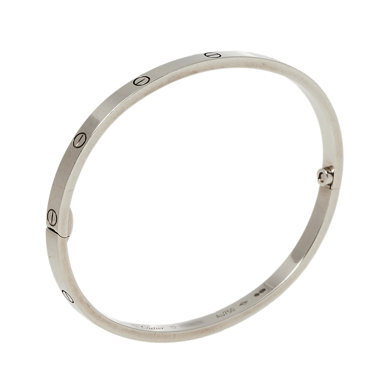 

Cartier Love 18K White Gold Narrow Bracelet Size