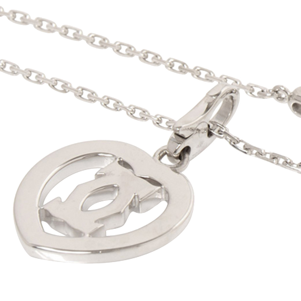 

Cartier Diamond Heart 18K White Gold Diamond Pendant Necklace