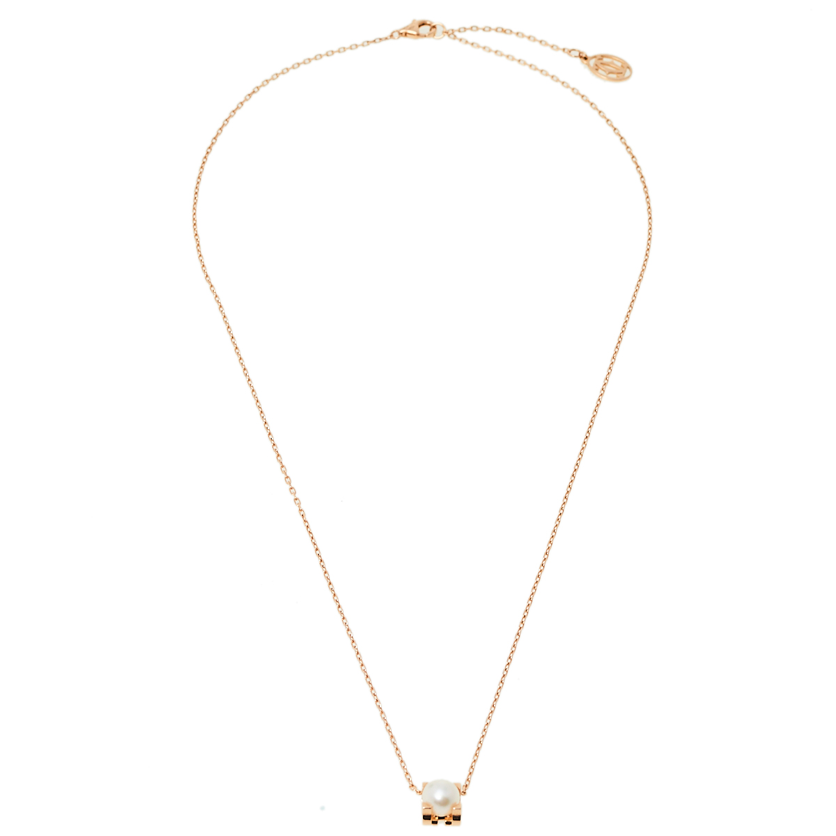 

Cartier C de Cartier 18K Rose Gold Akoya Pearl Pendant Necklace