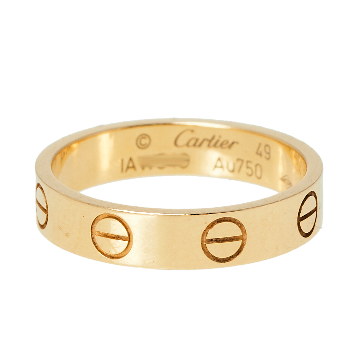 

Cartier Love 18K Yellow Gold Narrow Wedding Band Ring Size