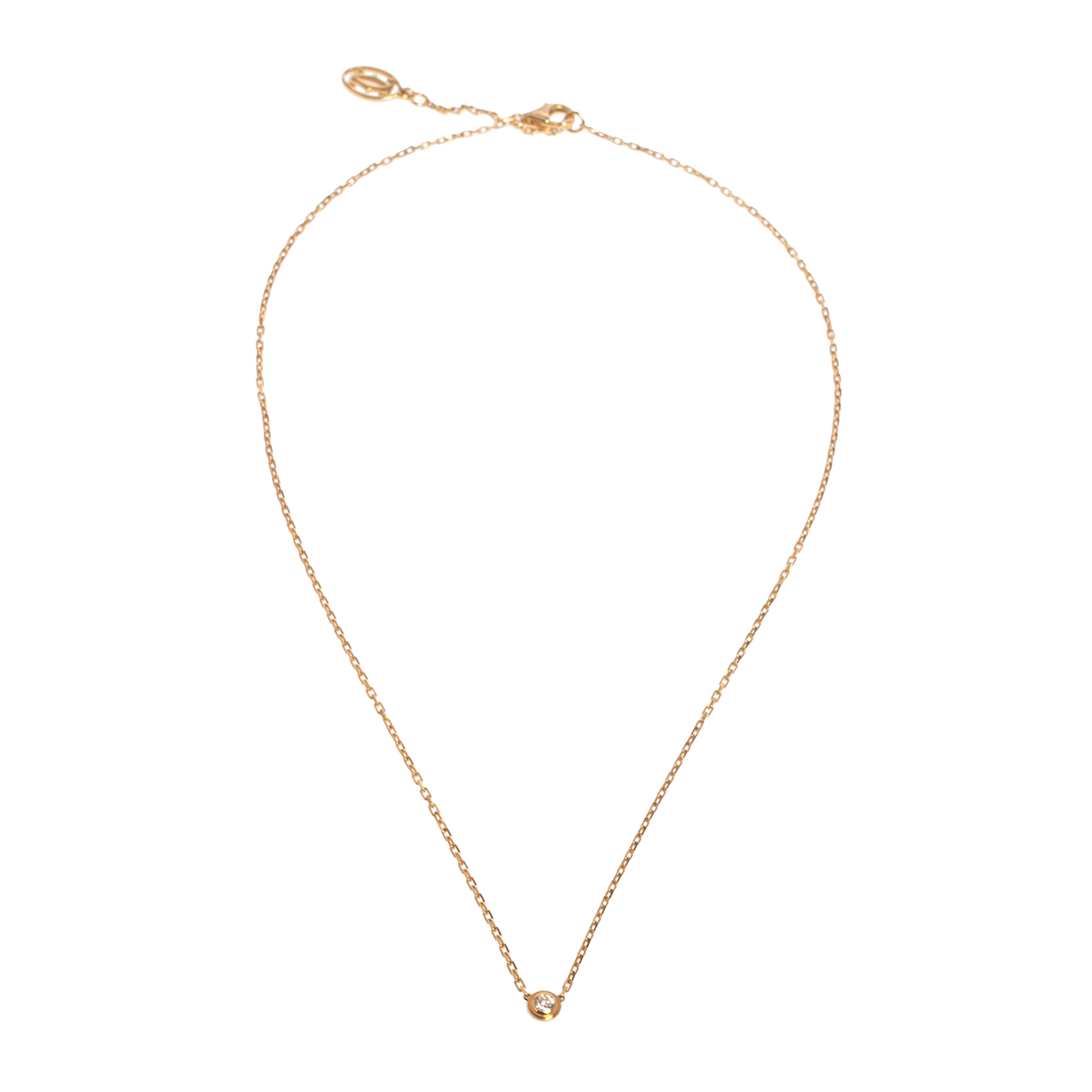 

Cartier Diamants Légers De Cartier Diamond 18k Yellow Gold Necklace SM