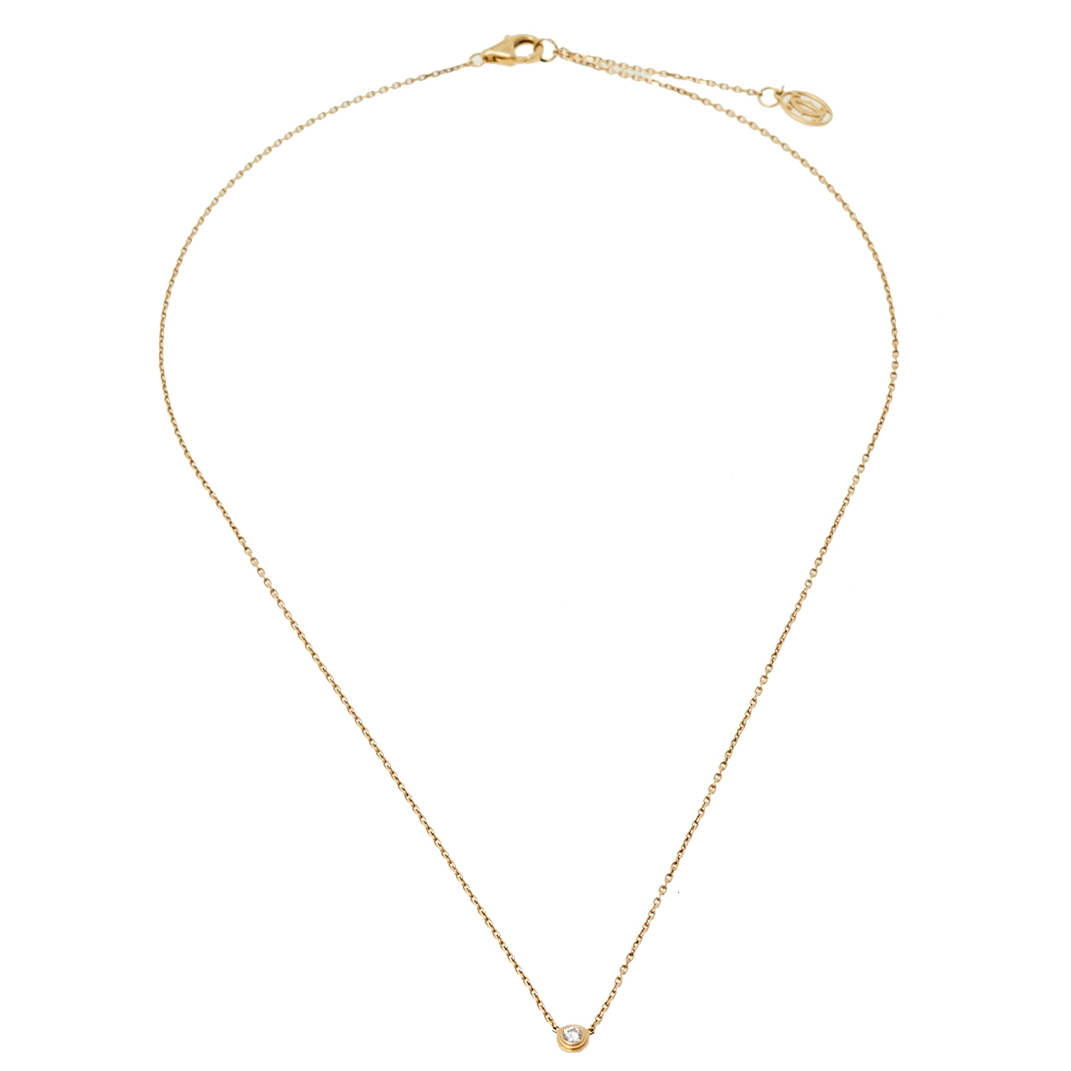 

Cartier Diamants Légers Diamond 18K Yellow Gold Necklace