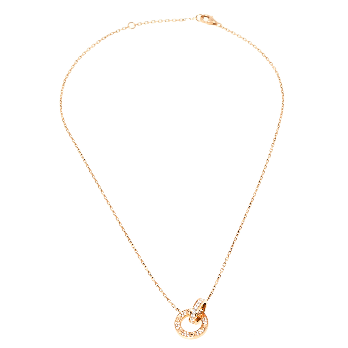 

Cartier Love Diamond 18K Rose Gold Necklace