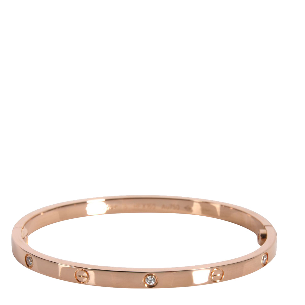 

Cartier Love Diamond 18K Pink Gold Bracelet