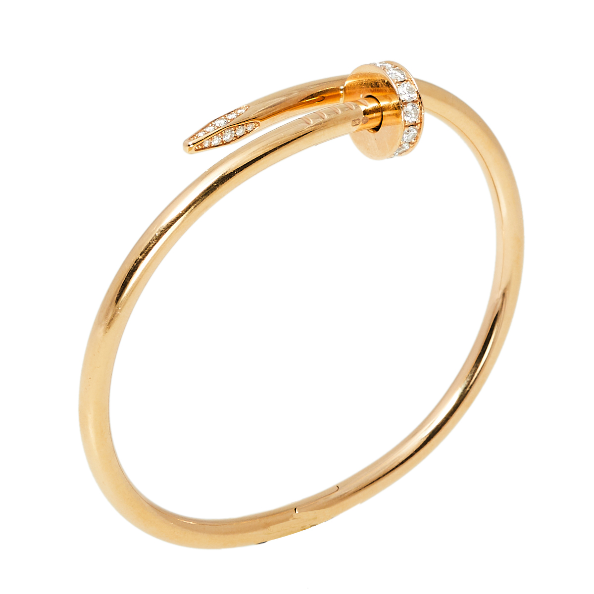 

Cartier Juste Un Clou Diamond 18K Rose Gold Bracelet 17