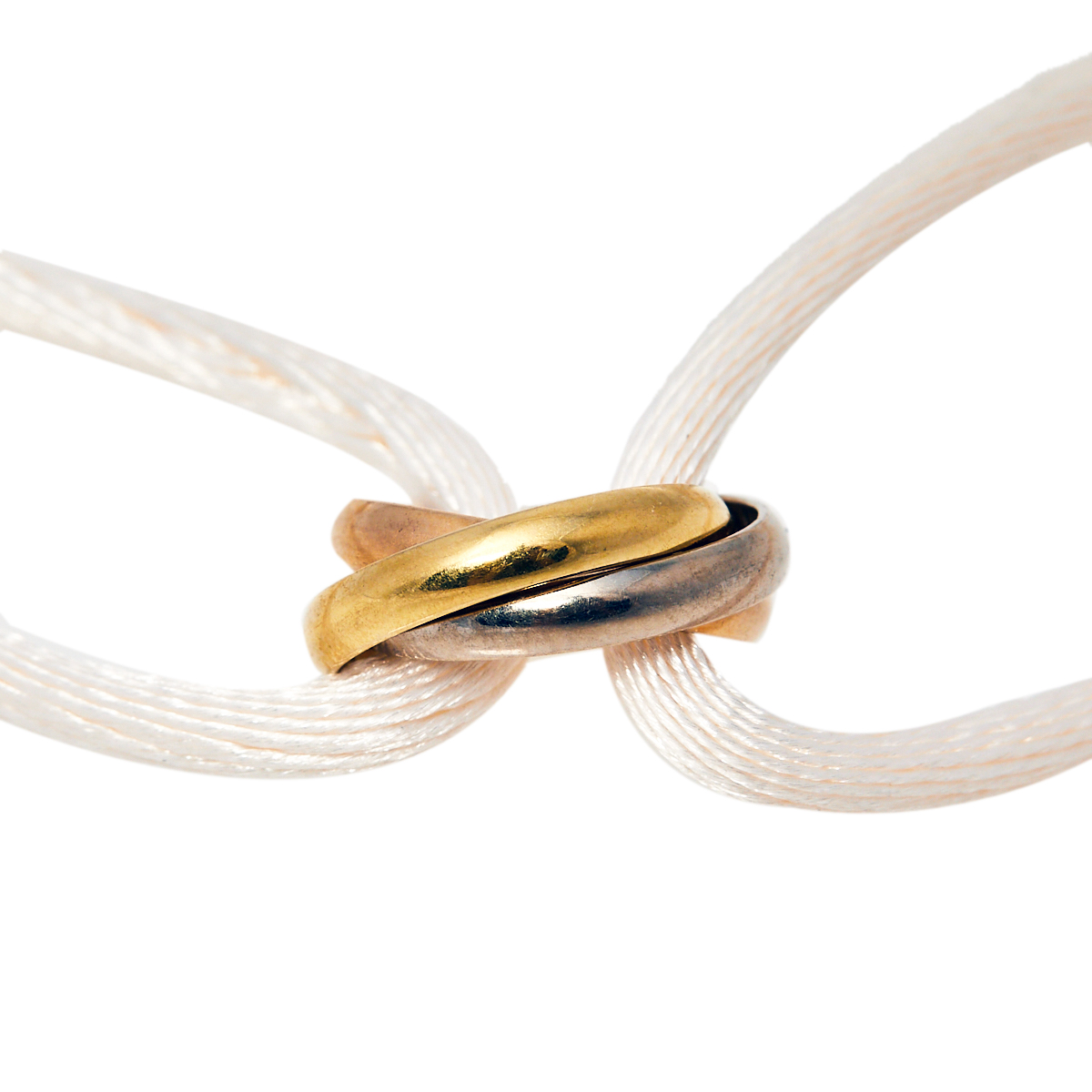 

Cartier Trinity 18K Three Tone Gold Adjustable Cord Bracelet