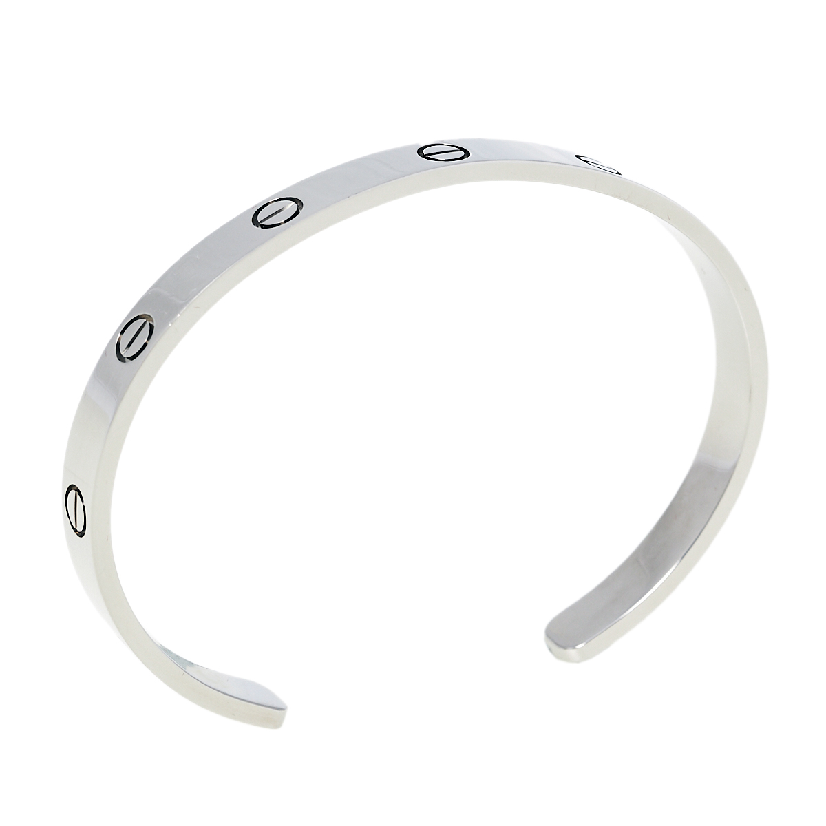 

Cartier Love 18K White Gold Open Cuff Bracelet 19