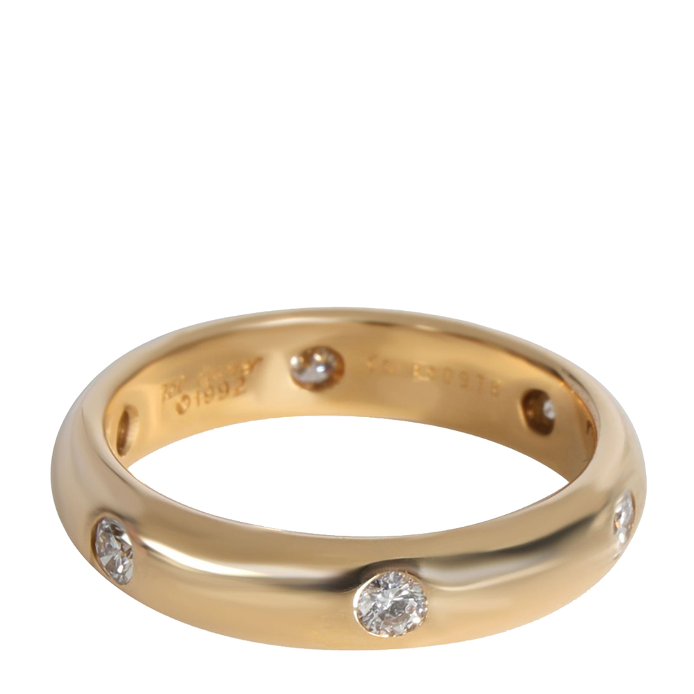 

Cartier Stella Diamond 18K Yellow Gold Band Ring Size EU